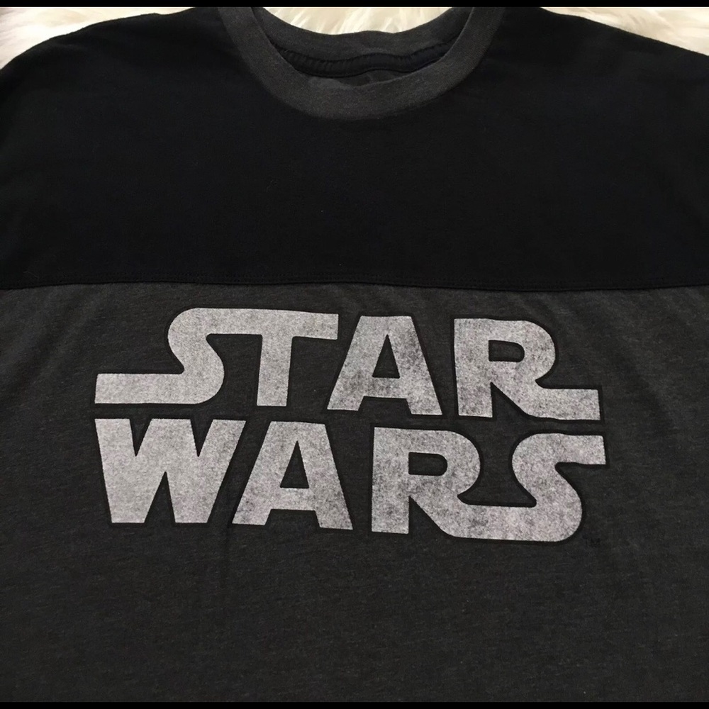 Star Wars Cotton T-Shirt, Sz L Gray/black Colors - Picture 2 of 6